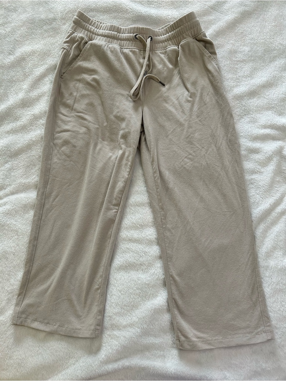 tek gear beige drawstring lounge pants